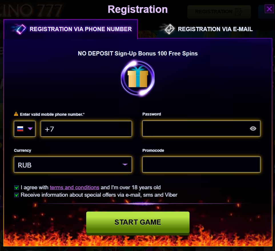 Azino777 Casino register